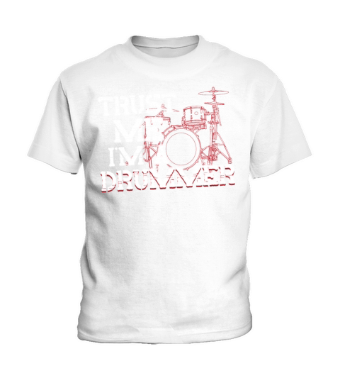 Drummer Drum Set Vintage Retro Kids T-Shirt