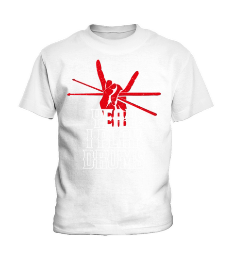 Drummer Vintage Drum Stick Rock Kids T-Shirt
