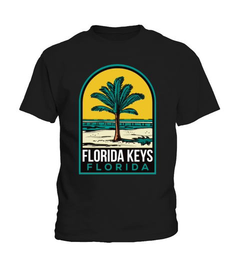 Florida Keys Vintage Beach Kids T-Shirt