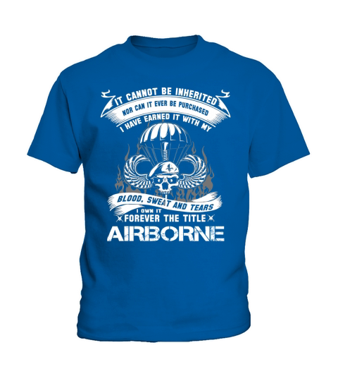 FOREVER THE TITLE AIRBORNE - VETERAN ARMY Kids T-Shirt