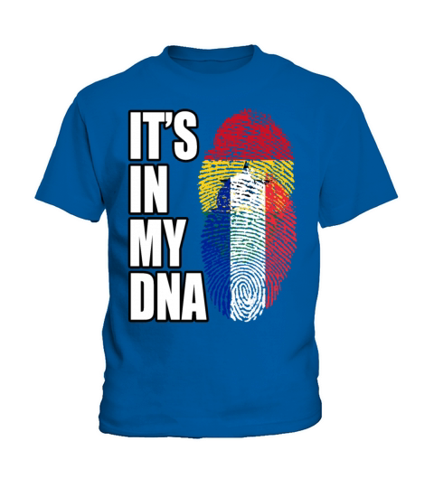 Ghanaian And French Mix Heritage DNA Flag Kids T-Shirt
