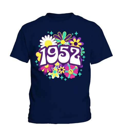 Groovy Vintage 1952 Woman Birthday 70th Birthday Kids T-Shirt