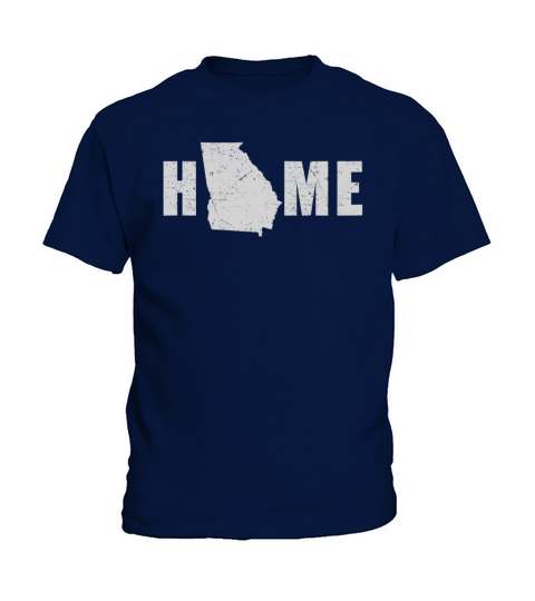 Land Map America US State Flag Home Georgia Kids T-Shirt