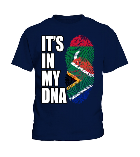 Maldivian And South African Mix Heritage DNA Flag Kids T-Shirt