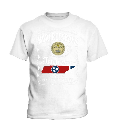 Murfreesboro, Tennessee - My Story Begins Kids T-Shirt