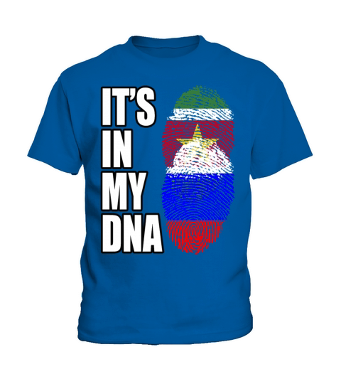 Surinamese And Russian Vintage Heritage DNA Flag Kids T-Shirt