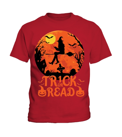 Trick Or Read Halloween Reading Lover Kids T-Shirt