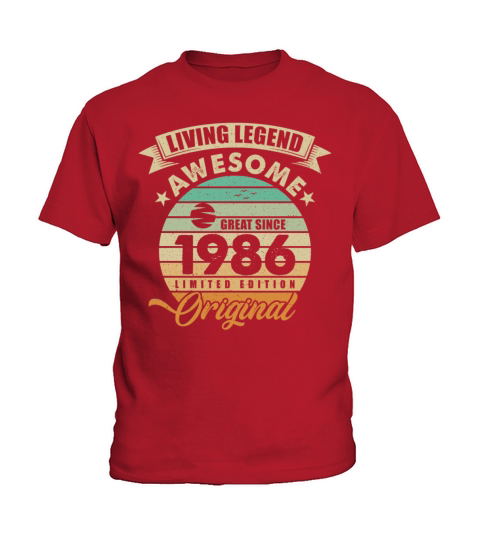 Vintaga 1986 Birthday Kids T-Shirt