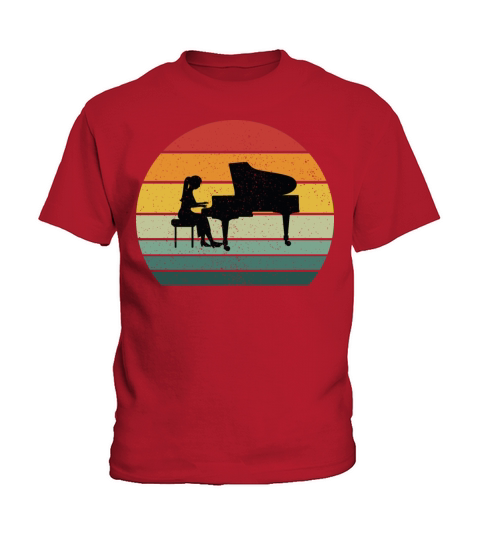 Vintage Retro Grand Classical Piano Vintage Music Kids T-Shirt