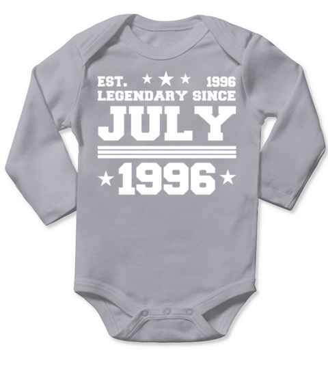 26th birthday July vintage 1996 gift idea Long Sleeve Baby One-Piece