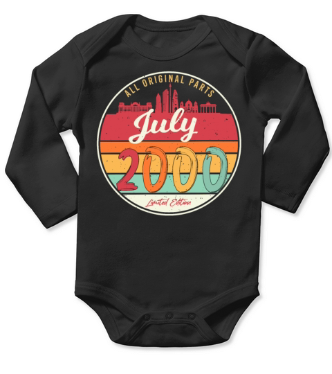 Birth Month July 2000 Long Sleeve Baby One-Piece