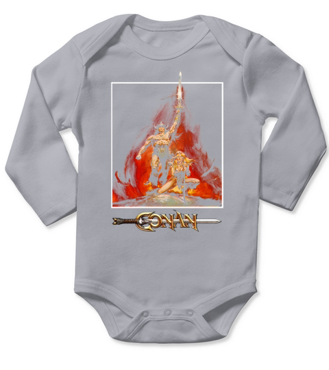 Conan The Barbarian Long Sleeve Baby One-Piece