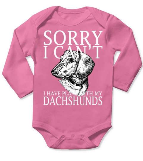 Dachshunds Funny Tee Long Sleeve Baby One-Piece