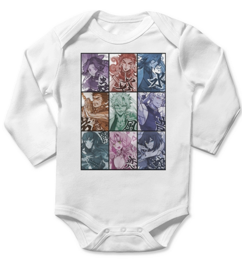 Demon Slayer Anime Kimetsu No Yaiba shirt Long Sleeve Baby One-Piece