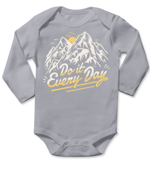 Do it mountain hiking quote t-shirt Long Sleeve Baby One-Piece
