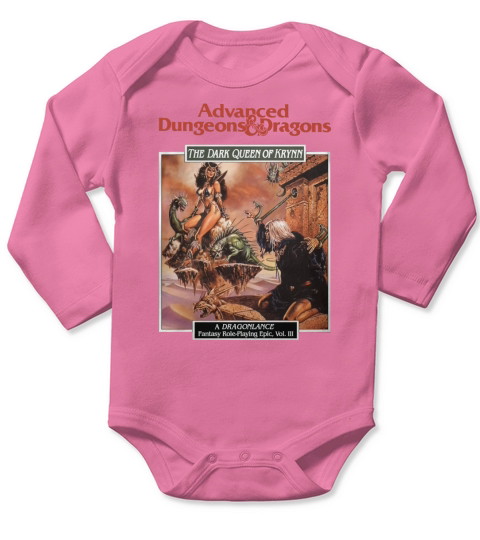Dungeons n Dragons The Dark Queen of Krynn Long Sleeve Baby One-Piece