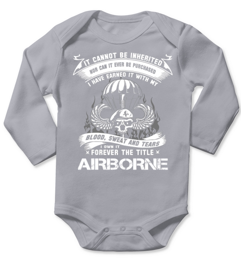 FOREVER THE TITLE AIRBORNE - VETERAN ARMY Long Sleeve Baby One-Piece