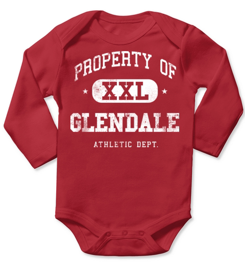 Glendale XXL Property of Athletic Department Long Sleeve Baby One-Piece