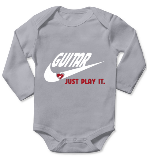 GUITARE-CHEMISE Long Sleeve Baby One-Piece