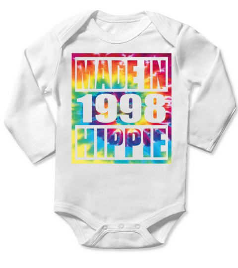 Hippie Birthday 1998 Long Sleeve Baby One-Piece