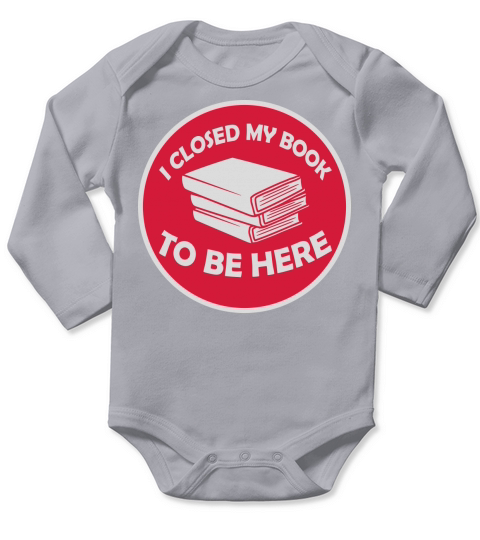 I closed my book Long Sleeve Baby One-Piece