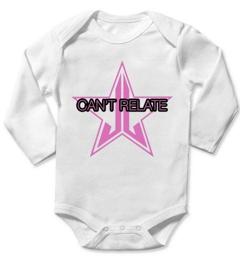 Jeffree Star Logo "Cant Relate" Long Sleeve Baby One-Piece