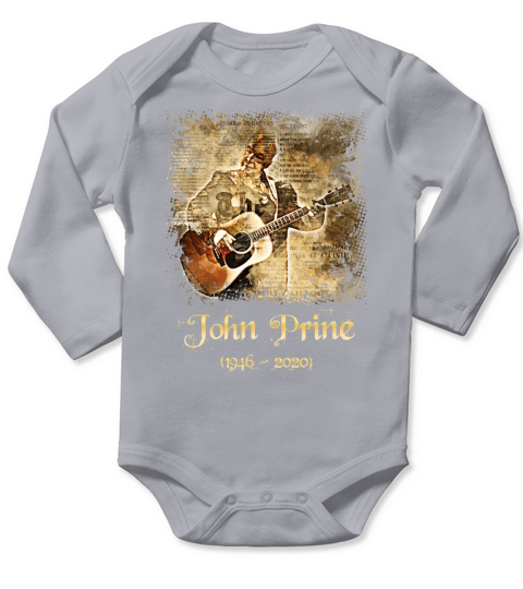 John Prine 1946 2020 Vintage Long Sleeve Baby One-Piece
