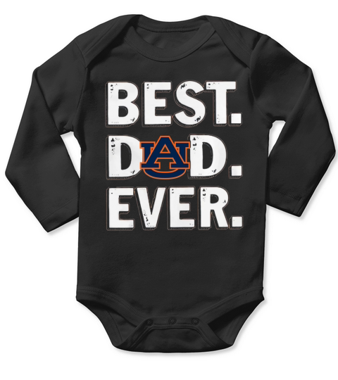 Logo Auburn Tigers Best Dad Ever Happy Father’s Day shirtn Long Sleeve Baby One-Piece