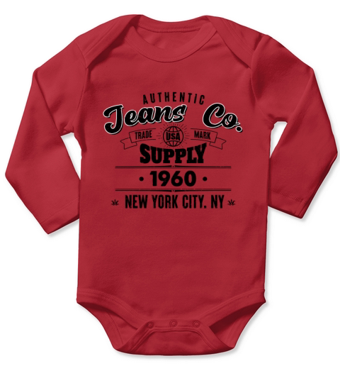 New York City Born In 1960 Vintage Birthday Long Sleeve Baby One-Piece