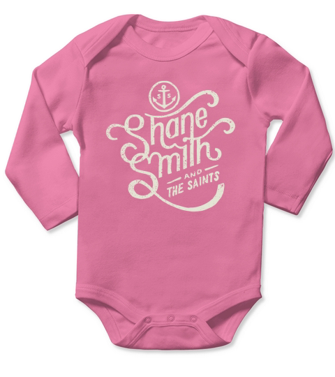 Shane Smith And The Saints Black Cream Crew Long Sleeve Baby One-Piece