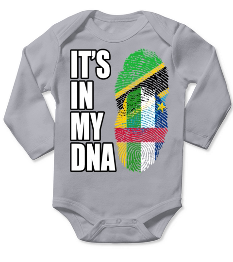 Tanzanian And Central African Vintage Heritage DNA Long Sleeve Baby One-Piece