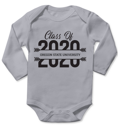 University School Graduation OREGON STATE UNIVERSITY Graduate Class Of 2020 Long Sleeve Baby One-Piece