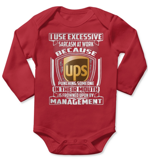 ups Long Sleeve Baby One-Piece