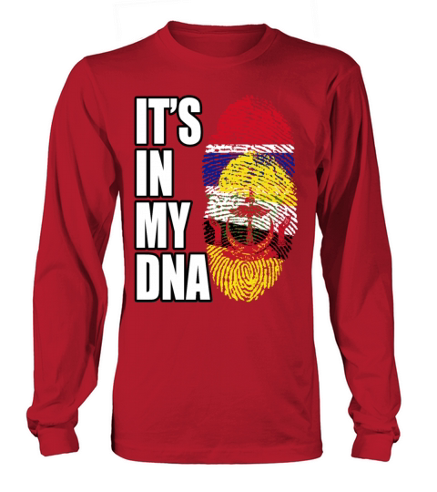 Gambian And Bruneian Mix Heritage DNA Flag Long sleeved Unisex