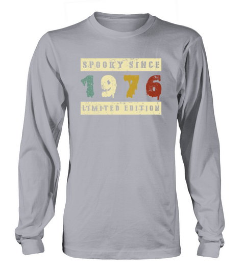 Halloween Spooky Since 1976 Retro Birth Year Long sleeved Unisex