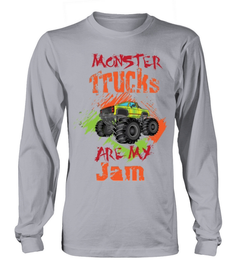 Monster Trucks For Boys Birthday Gift Long sleeved Unisex