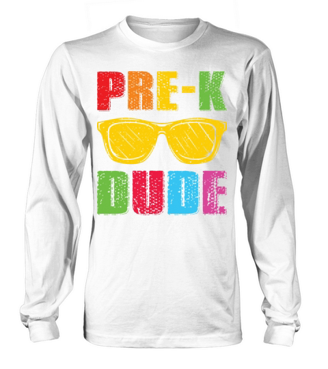 Pre k Dude Retro Vintage Sunglass Preschool Kids Long sleeved Unisex
