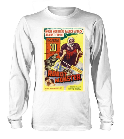 Robot Monster Vintage movie Poster Long sleeved Unisex