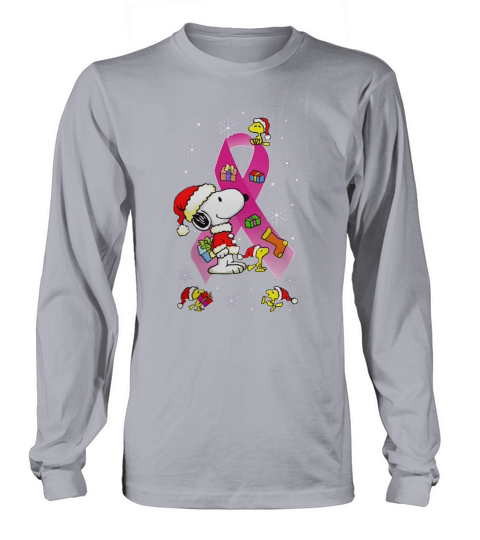 Snoopy Xmas Tshirt Long sleeved Unisex