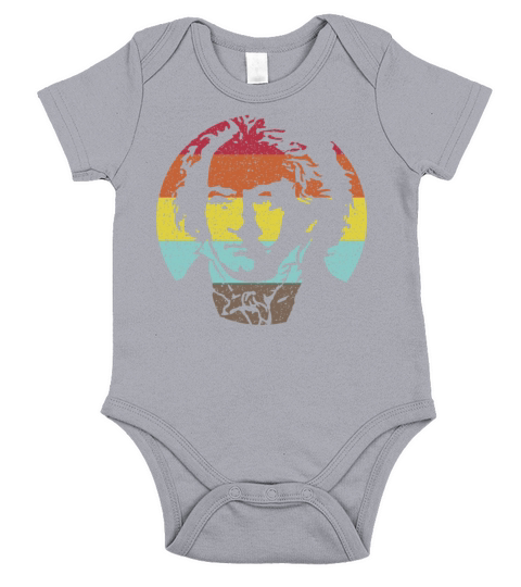 Beethoven Vintage Short Sleeve Baby One-Piece
