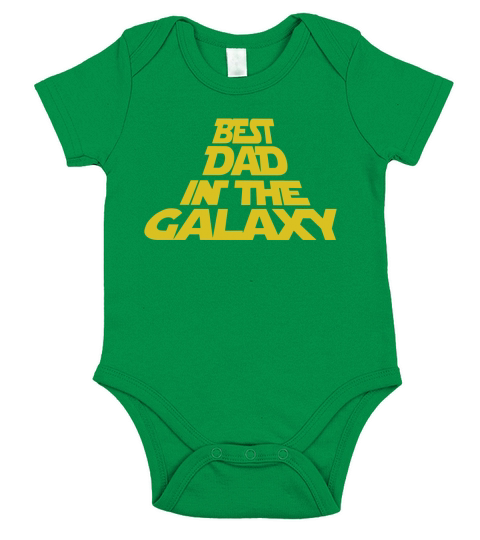 BEST DAD IN THE GALAXY Short Sleeve Baby One-Piece