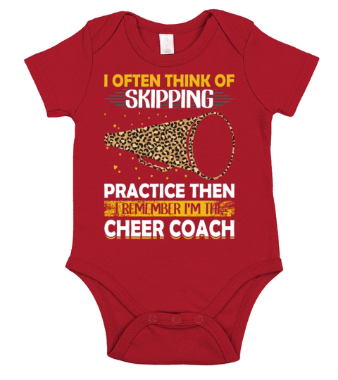 Cheer Coach Lifestyle Ironic Witty Sarcastic Quote Short Sleeve Baby One-Piece