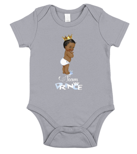 Cute Team Prince Ethnic Team Boy Baby Gender Reveal Shirt Short Sleeve Baby One-Piece