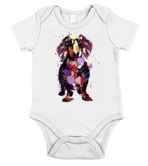 Dachshund Short Sleeve Baby One-Piece