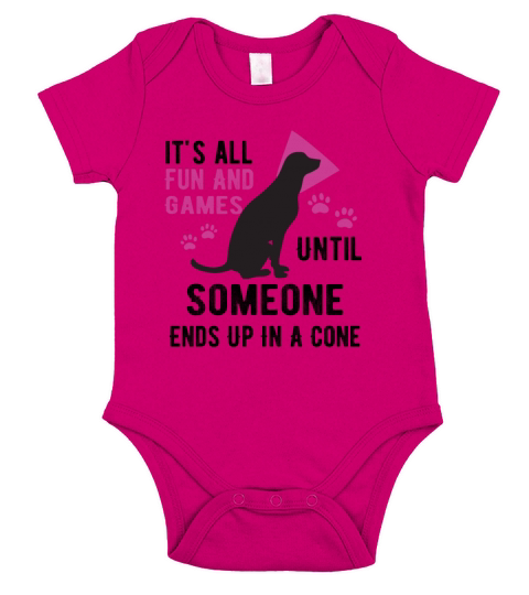 Fun And Games Until Someone Ends Up In A Cone Short Sleeve Baby One-Piece