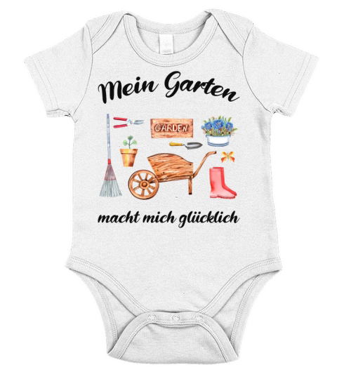 Garden Quote Hobby Gardener Gift Idea Short Sleeve Baby One-Piece