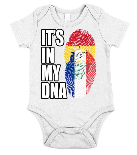 Ghanaian And French Mix Heritage DNA Flag Short Sleeve Baby One-Piece