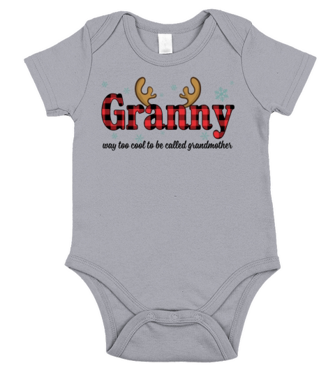 Granny Way Too Cool To Be Called Grandmother Short Sleeve Baby One-Piece