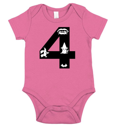 Halloween Alphabets Numbers Clipart 4 Short Sleeve Baby One-Piece