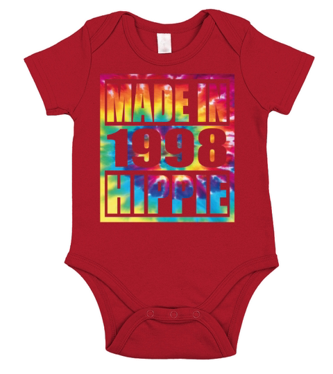 Hippie Birthday 1998 Short Sleeve Baby One-Piece